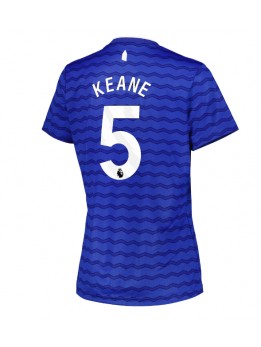 Billige Everton Michael Keane #5 Hjemmedrakt Dame 2025-26 Kortermet